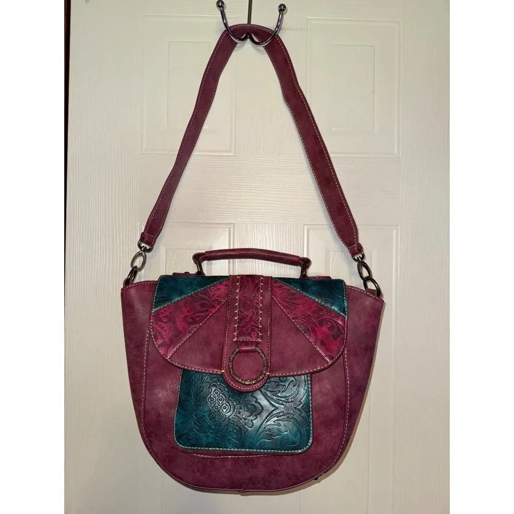 NEW Montana West Colorful Embossed Collection‎ Crossbody Bag